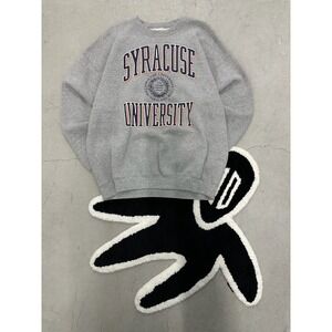 \\Syracuse University Sweatshirt Mens XL Gray Crewneck Heavyweight